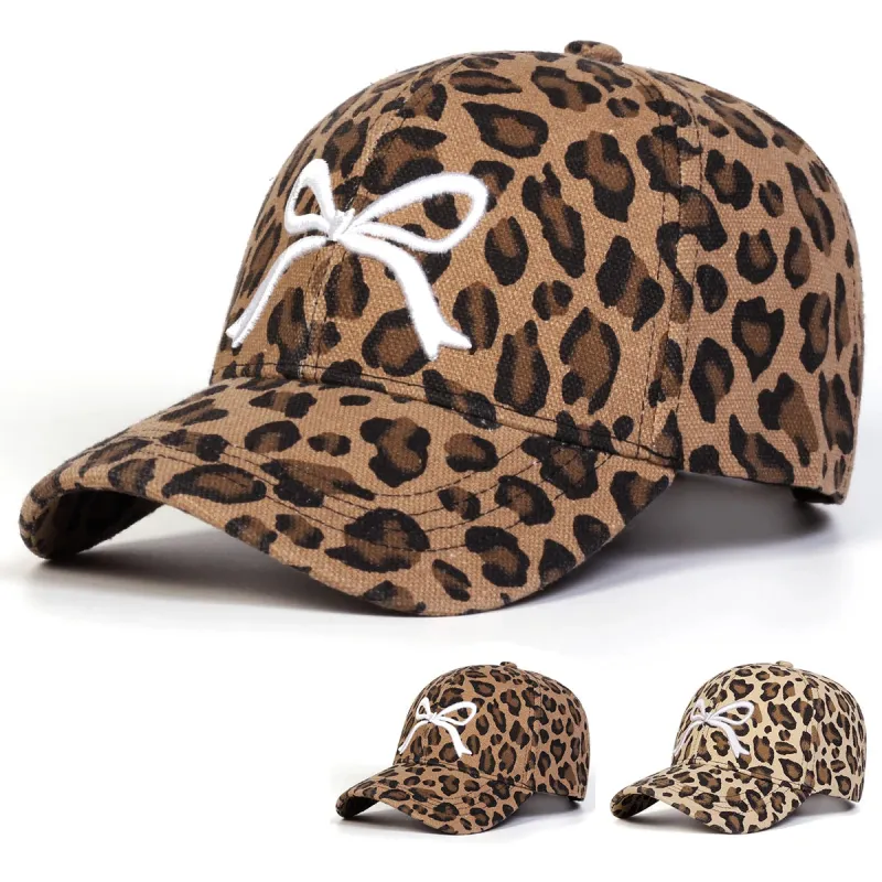 The Ribbon Leopard Print Baseball Cap made by Ghelter