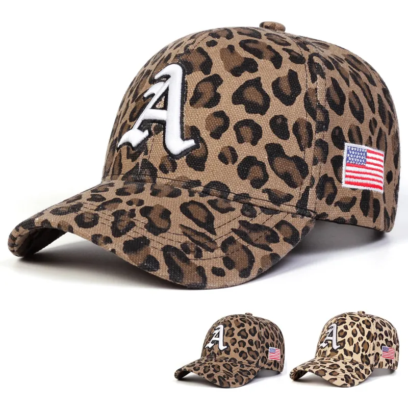 Austin USA Leopard Print Baseball Cap made by Ghelter