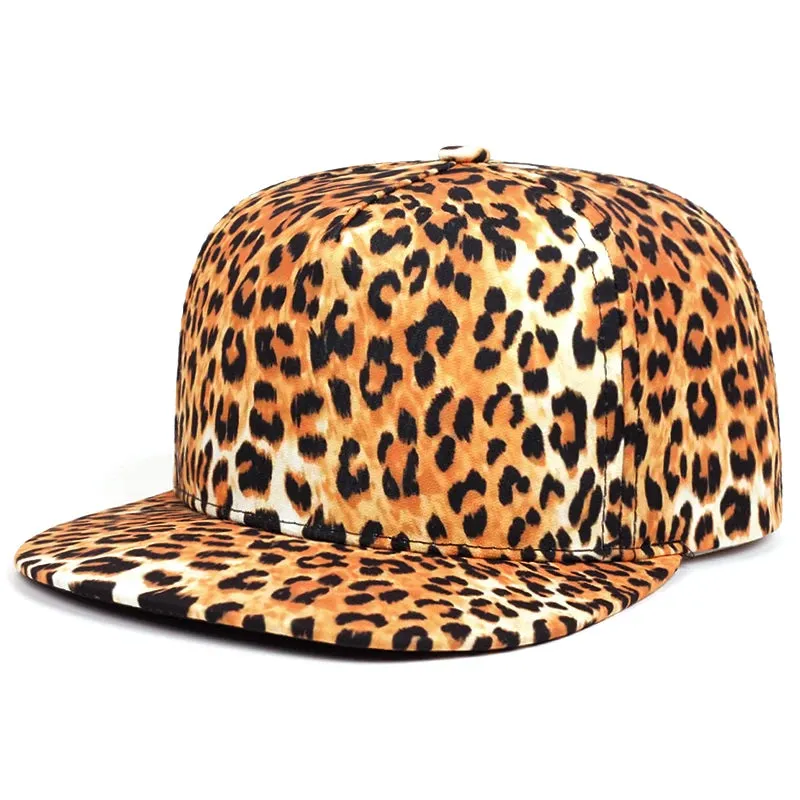 Leopard Print Snapback Cap made by Ghelter