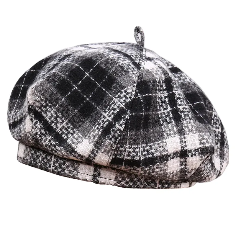 Perpignan Tartan Wool Blend Beret sold by Ghelter product image thumbnail 2