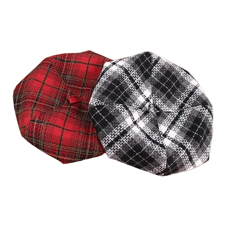 Perpignan Tartan Wool Blend Beret sold by Ghelter product image thumbnail 4