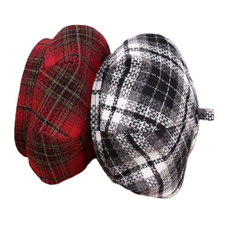 Perpignan Tartan Wool Blend Beret sold by Ghelter product image thumbnail 3