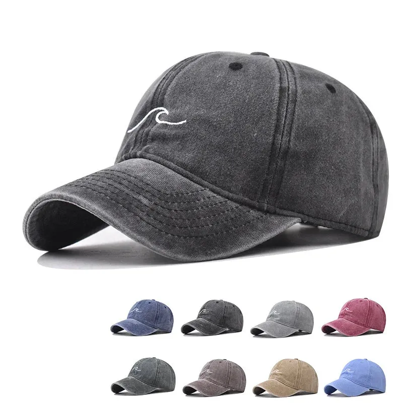 The Wave Washed Cotton Baseball Cap made by Ghelter