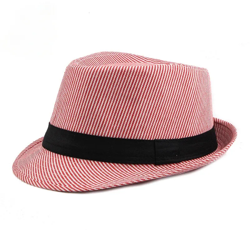 Martinelli Striped Trilby Hat made by Ghelter