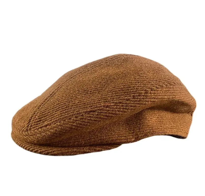 Detroit Vintage Striped Flat Cap made by Ghelter