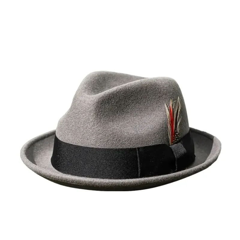 Brunner Feather Wool Fedora Hat made by Ghelter