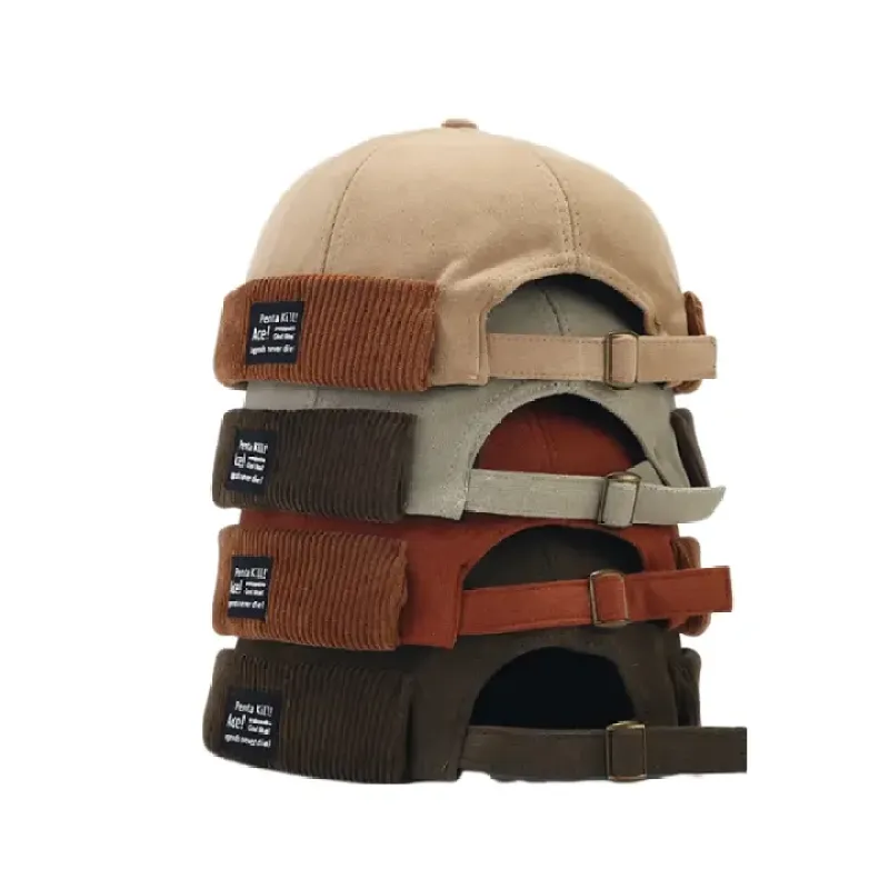 Ace Corduroy Hem Cotton Docker Cap made by Ghelter