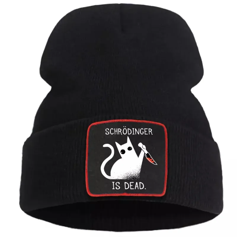 Schrodinger Is Dead Cat Beanie made by Ghelter
