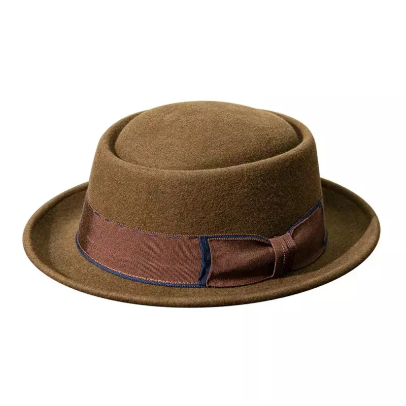 Lancashire Vintage Wool Porkpie Hat made by Ghelter