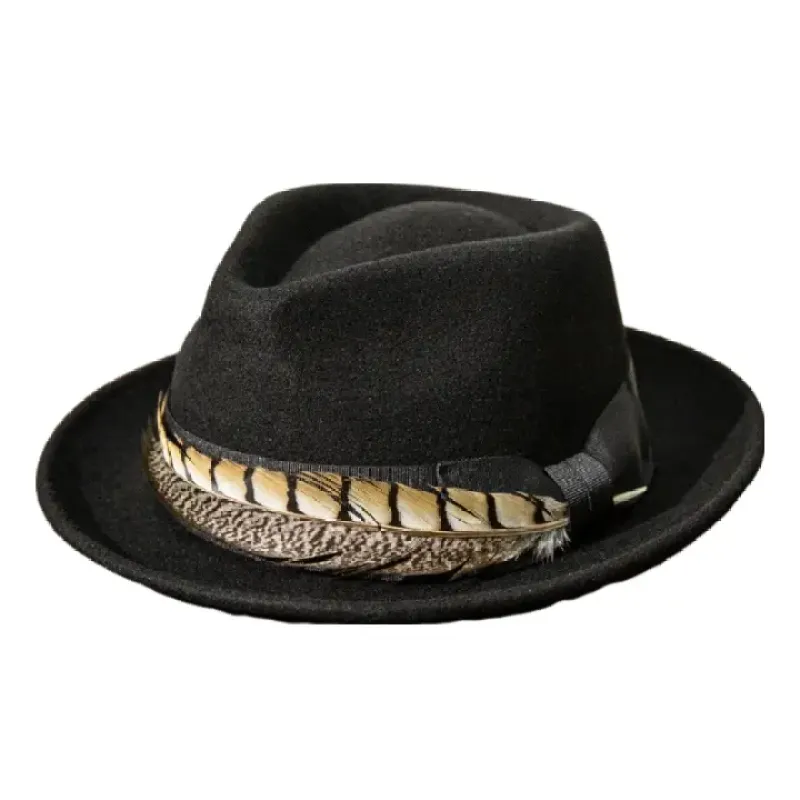 Soprano Feather Wool Fedora Hat made by Ghelter