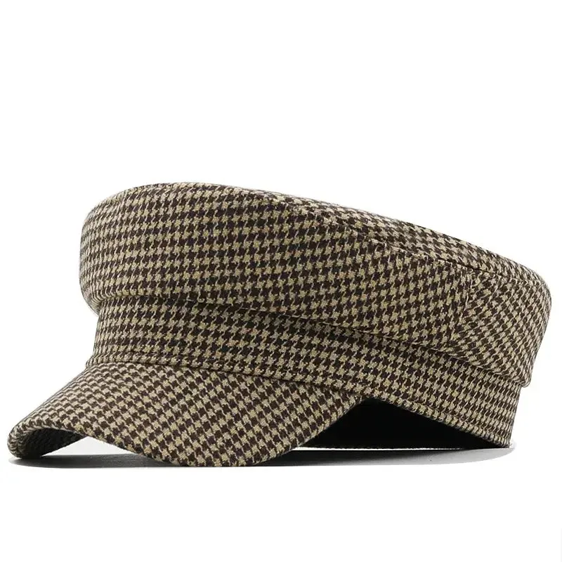Classic Houndstooth Sailor Cap made by Ghelter