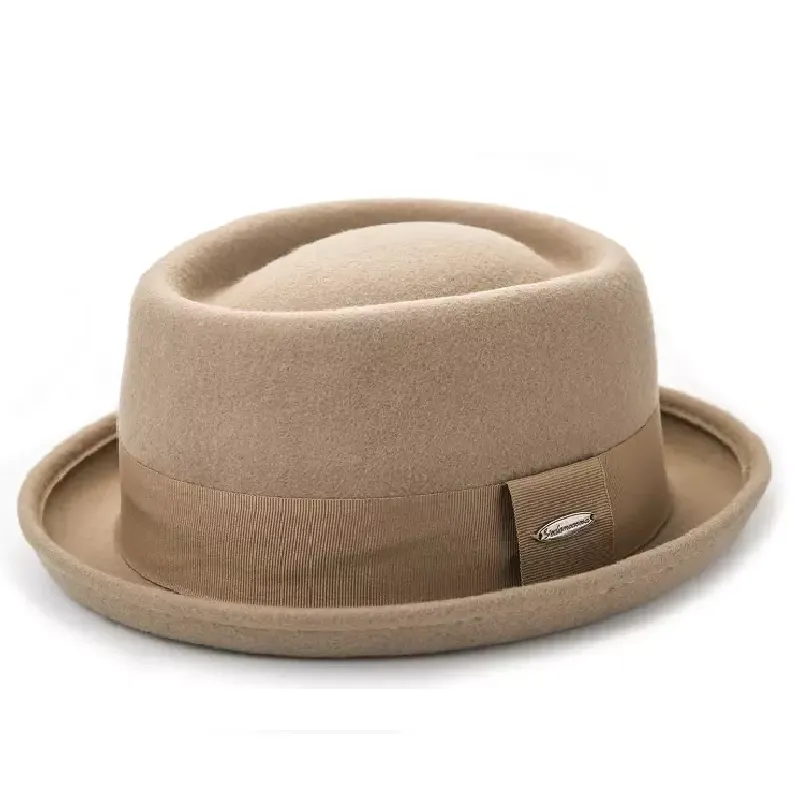 Balzac Wool Porkpie Hat made by Ghelter