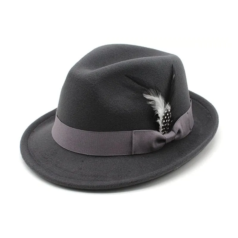 Nimes Feathers Trilby Hat made by Ghelter