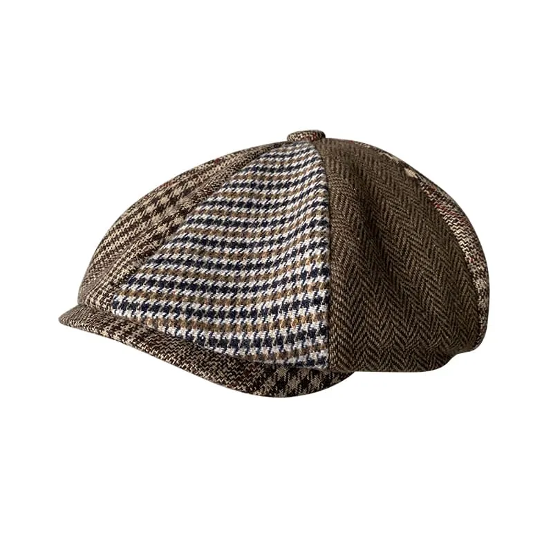 Wildhills Brown Wool Newsboy Cap made by Ghelter