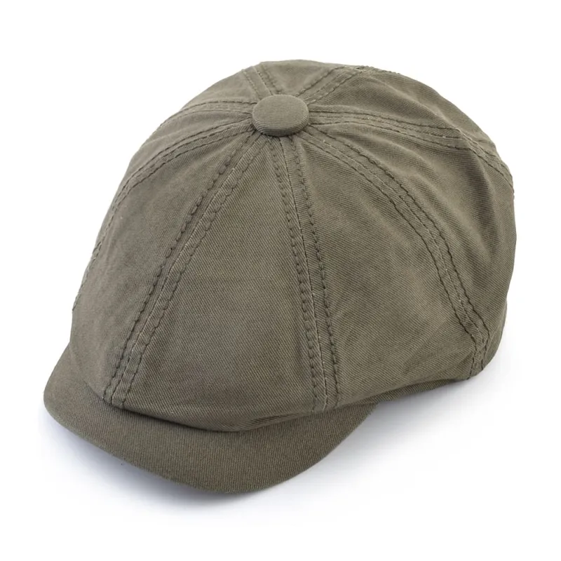 Harbor Plain Cotton Newsboy Cap made by Ghelter