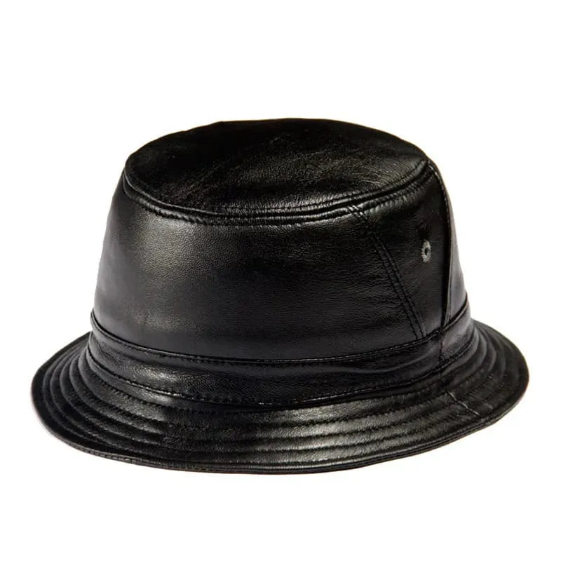 Ricard Genuine Leather Bucket Hat made by Ghelter