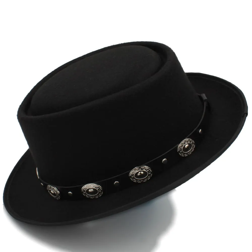 Charlotte Wool Porkpie Hat sold by Ghelter