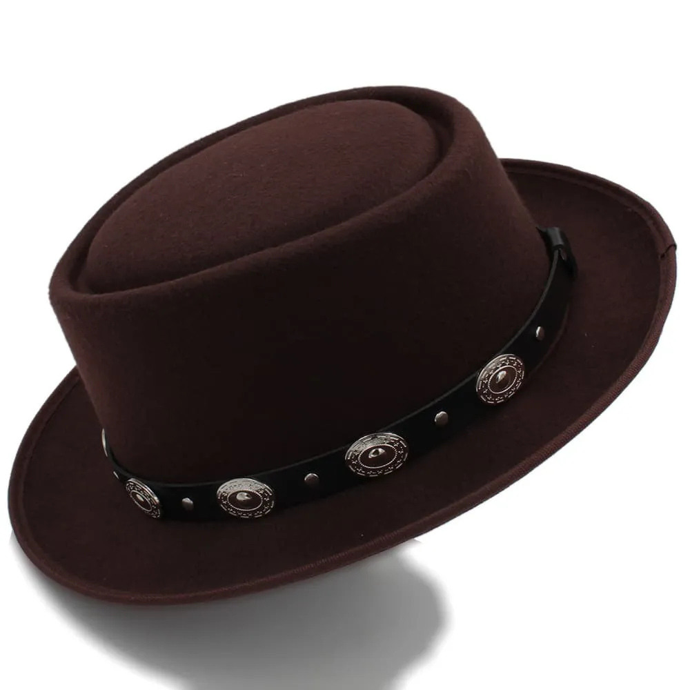 Charlotte Wool Porkpie Hat sold by Ghelter product image thumbnail 3