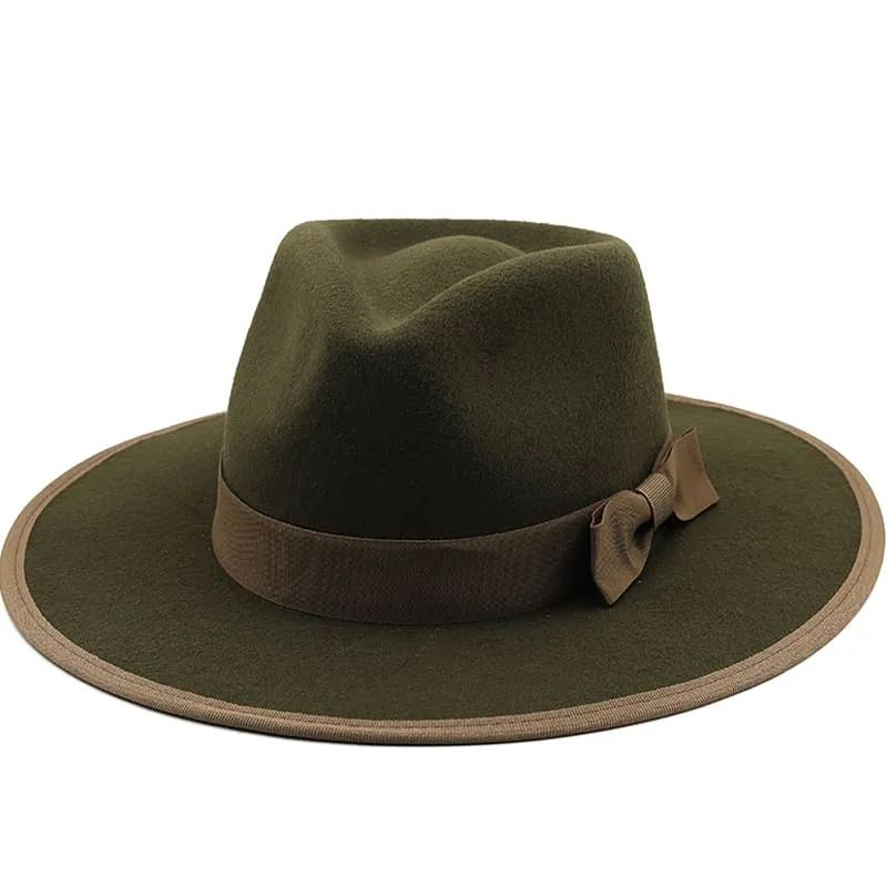 Marinello Ribbon Wool Fedora Hat made by Ghelter