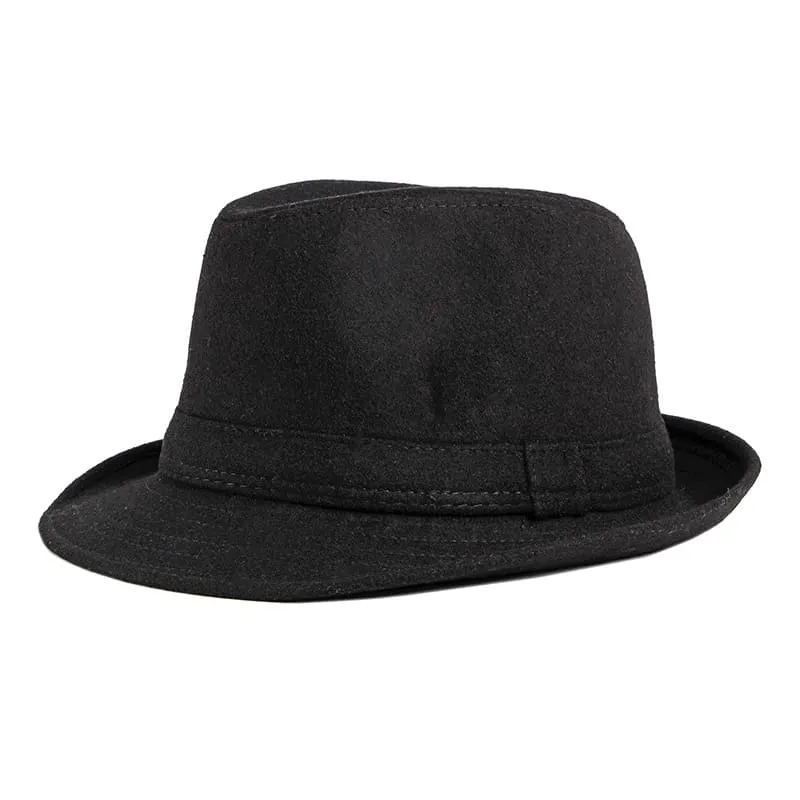 J&M Black Felt Trilby Hat made by Ghelter