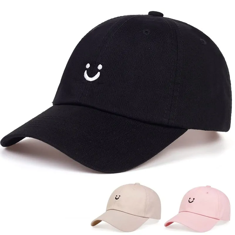 Minimal Smiley Baseball Cap made by Ghelter