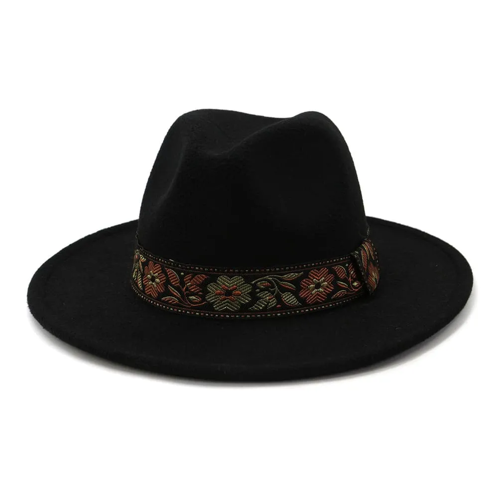 Floral Ribbon Fedora Hat sold by Ghelter product image thumbnail 2