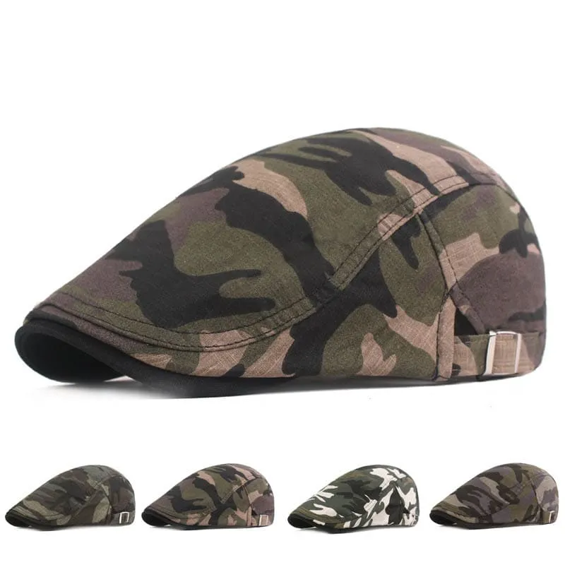 Redmond Camouflage Flat Cap made by Ghelter