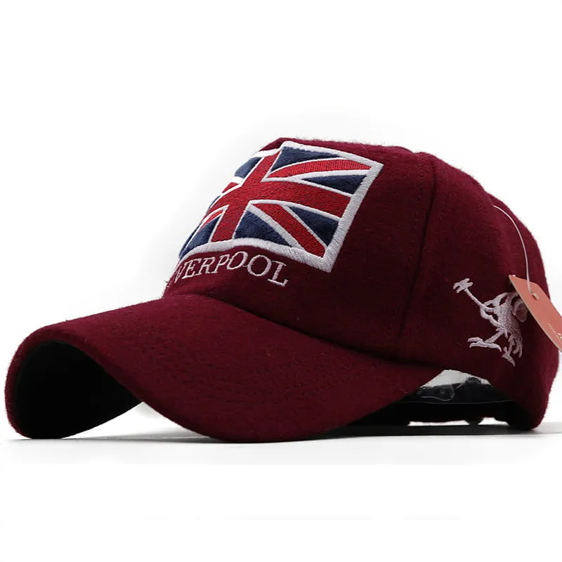Liverpool UK Flag Baseball Cap made by Ghelter