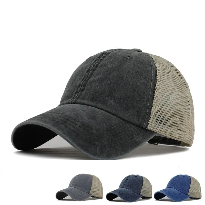 Washed Cotton Trucker Cap made by Ghelter