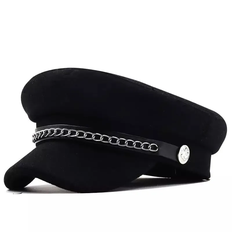 The Royal Chain Black Sailor Cap made by Ghelter