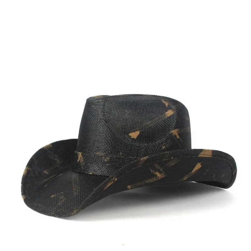 Laredo Black Straw Cowboy Hat made by Ghelter