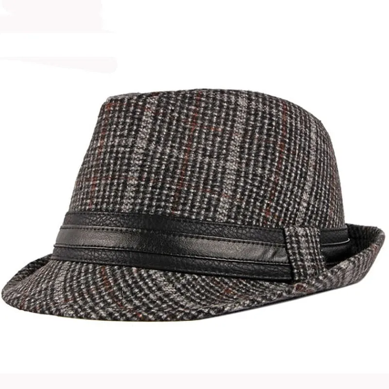 Charles Plaid Trilby Hat made by Ghelter
