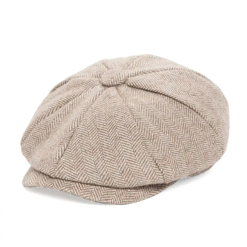 Small Size Wool Newsboy Cap made by Ghelter