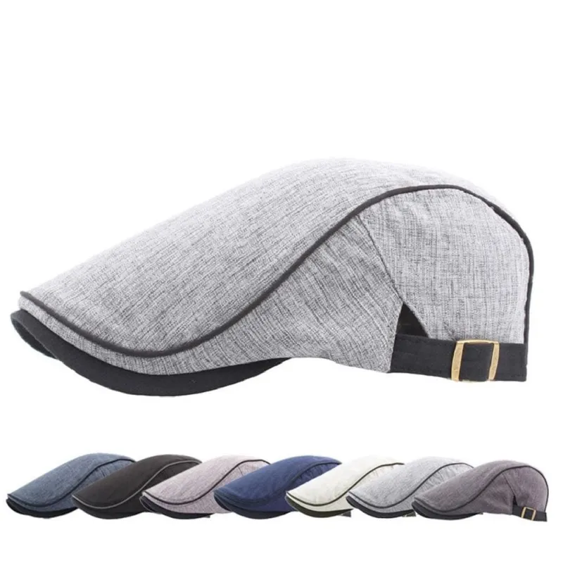Hendricks Plain Cotton Flat Cap made by Ghelter