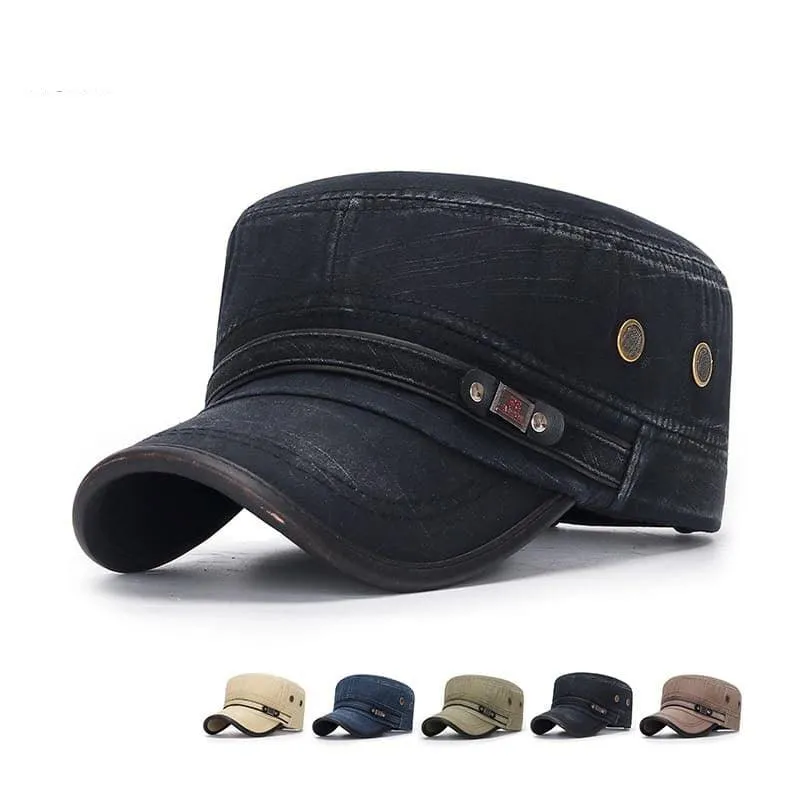 Carson Washed Cotton Army Cap made by Ghelter
