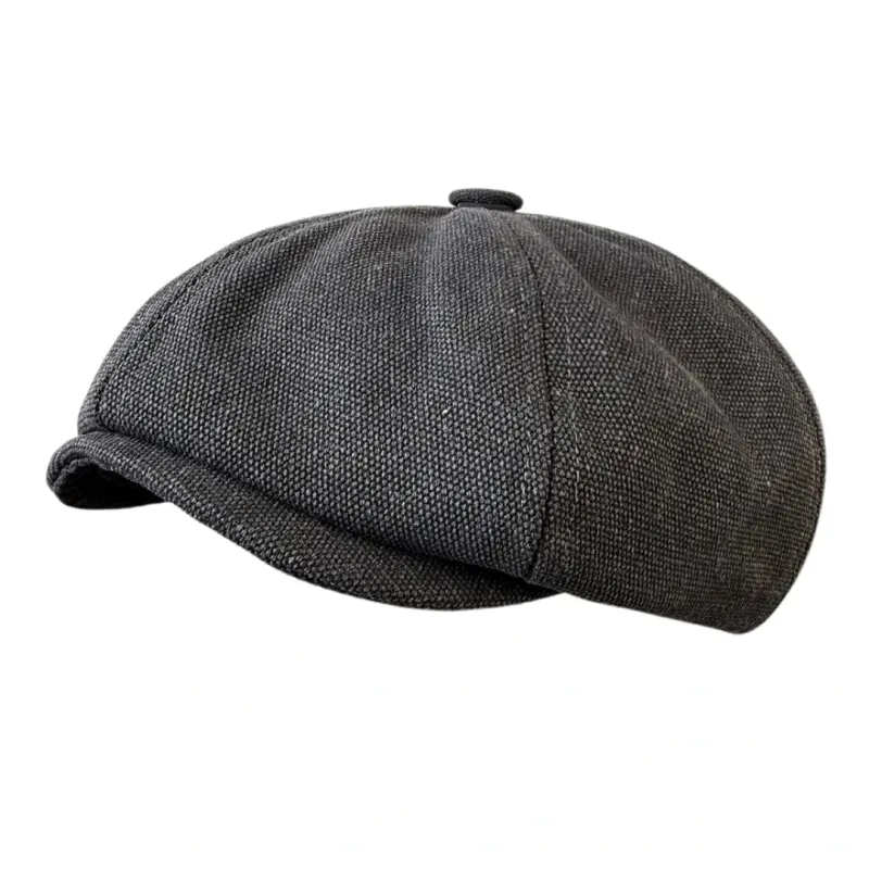 Malham Vintage Denim 8-Panels Newsboy Cap made by Ghelter
