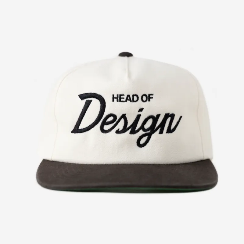 HEAD oF DESIGN THRoWBACK HAT (IVoRY) made by oMA Studios