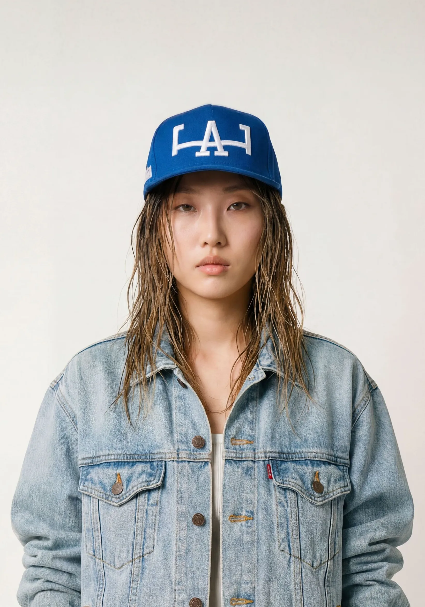 LoS ANGELES HAT (BLUE) sold by oMA Studios product image thumbnail 2