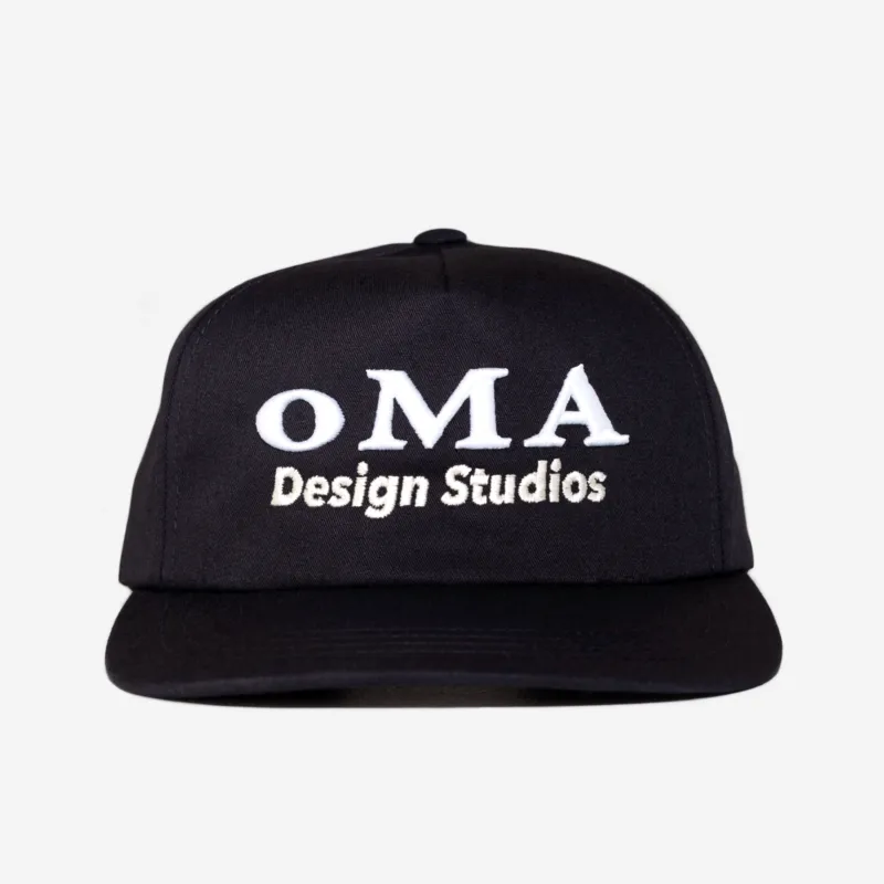 STUDIO SOCCER HAT (BLK/CRM) made by oMA Studios