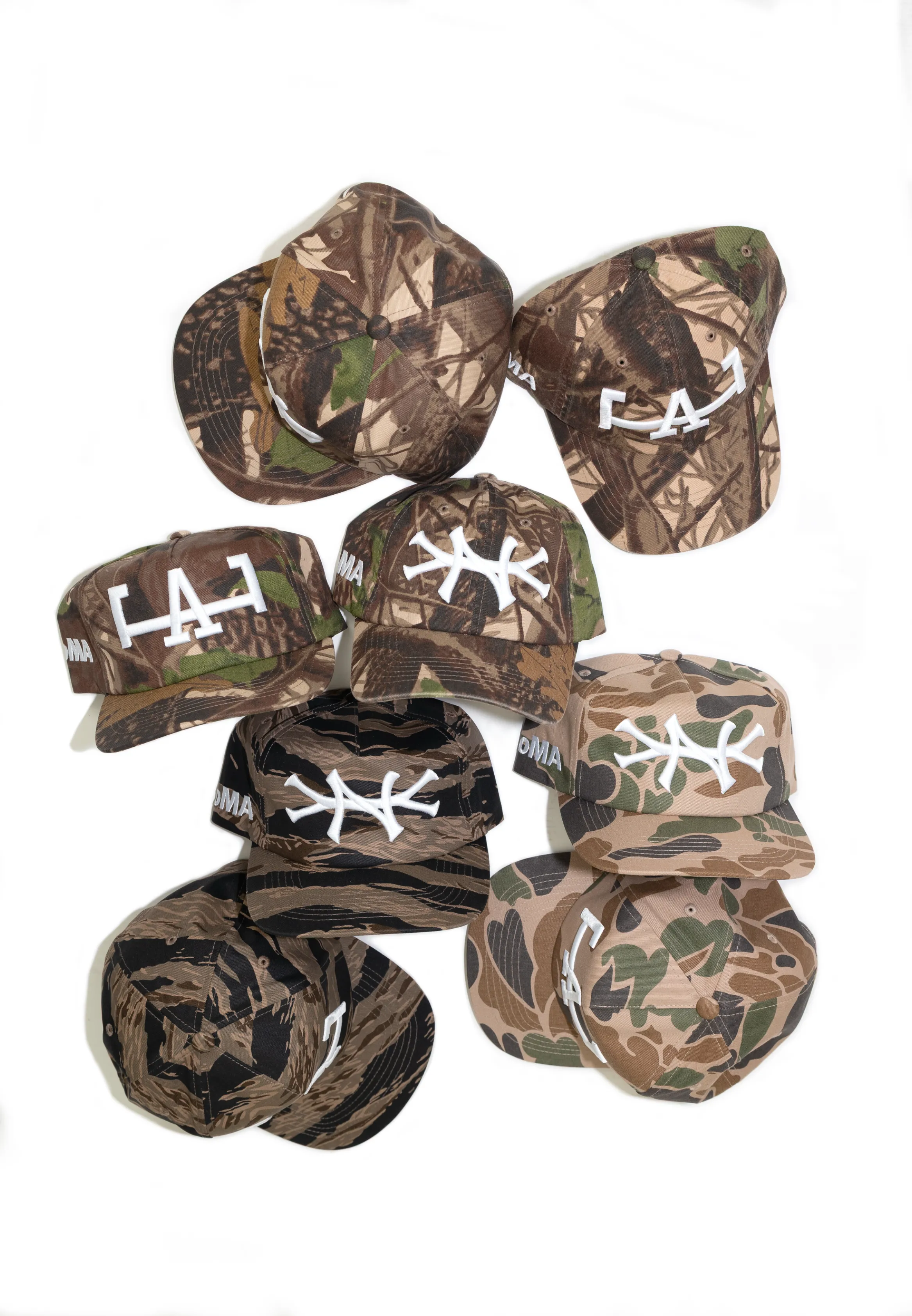 NY FOREST CAMO CURVED BRIM HAT sold by oMA Studios product image thumbnail 5