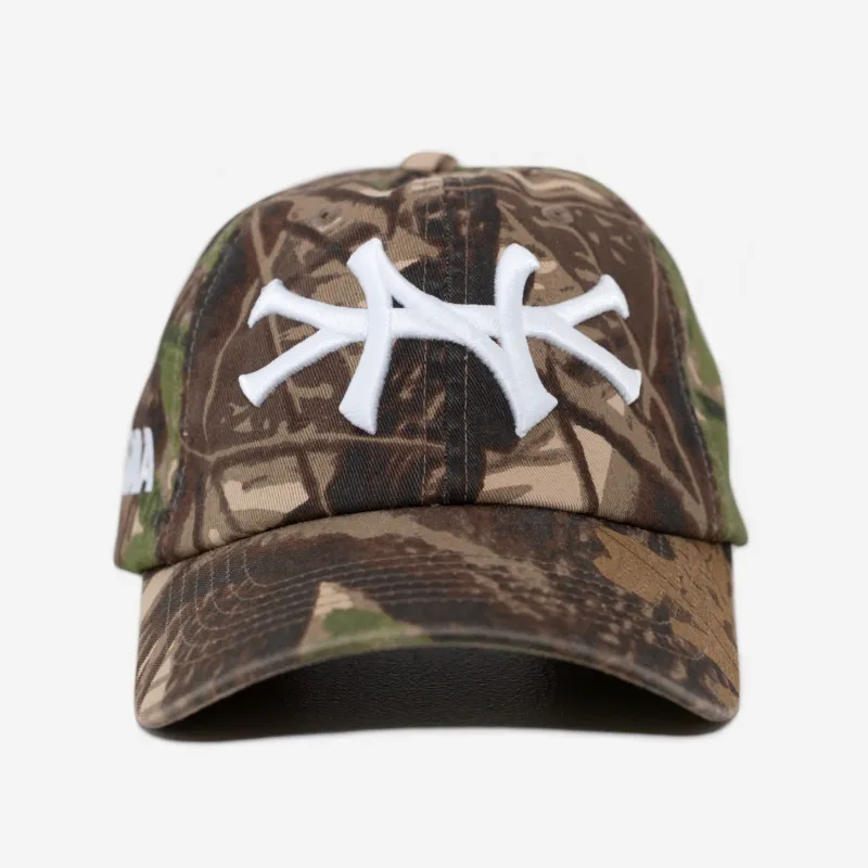 NY FOREST CAMO CURVED BRIM HAT made by oMA Studios
