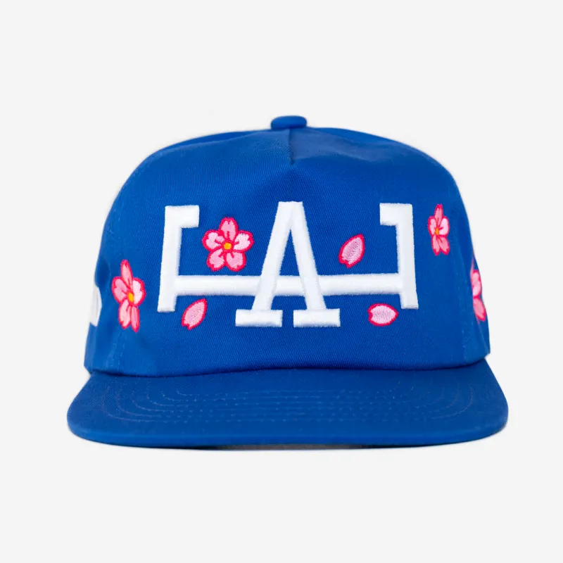 LoS ANGELES CHERRY BLoSSoM HAT (BLUE) made by oMA Studios