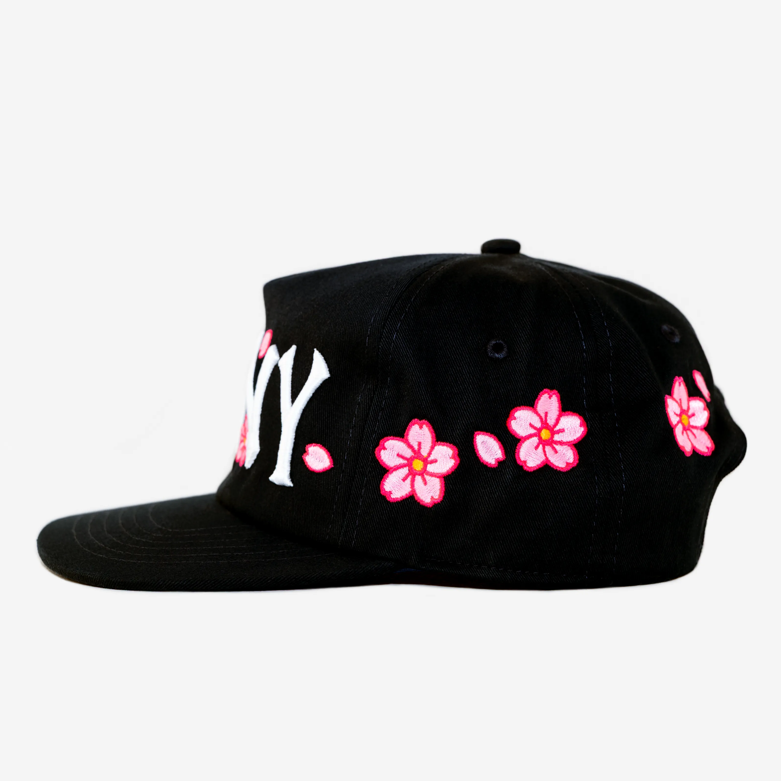 NY NY CHERRY BLOSSOM HAT (BLACK) sold by oMA Studios product image thumbnail 3
