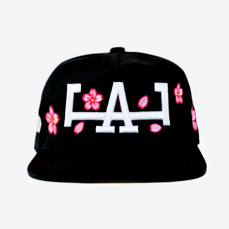 LoS ANGELES CHERRY BLoSSoM HAT (BLACK) made by oMA Studios