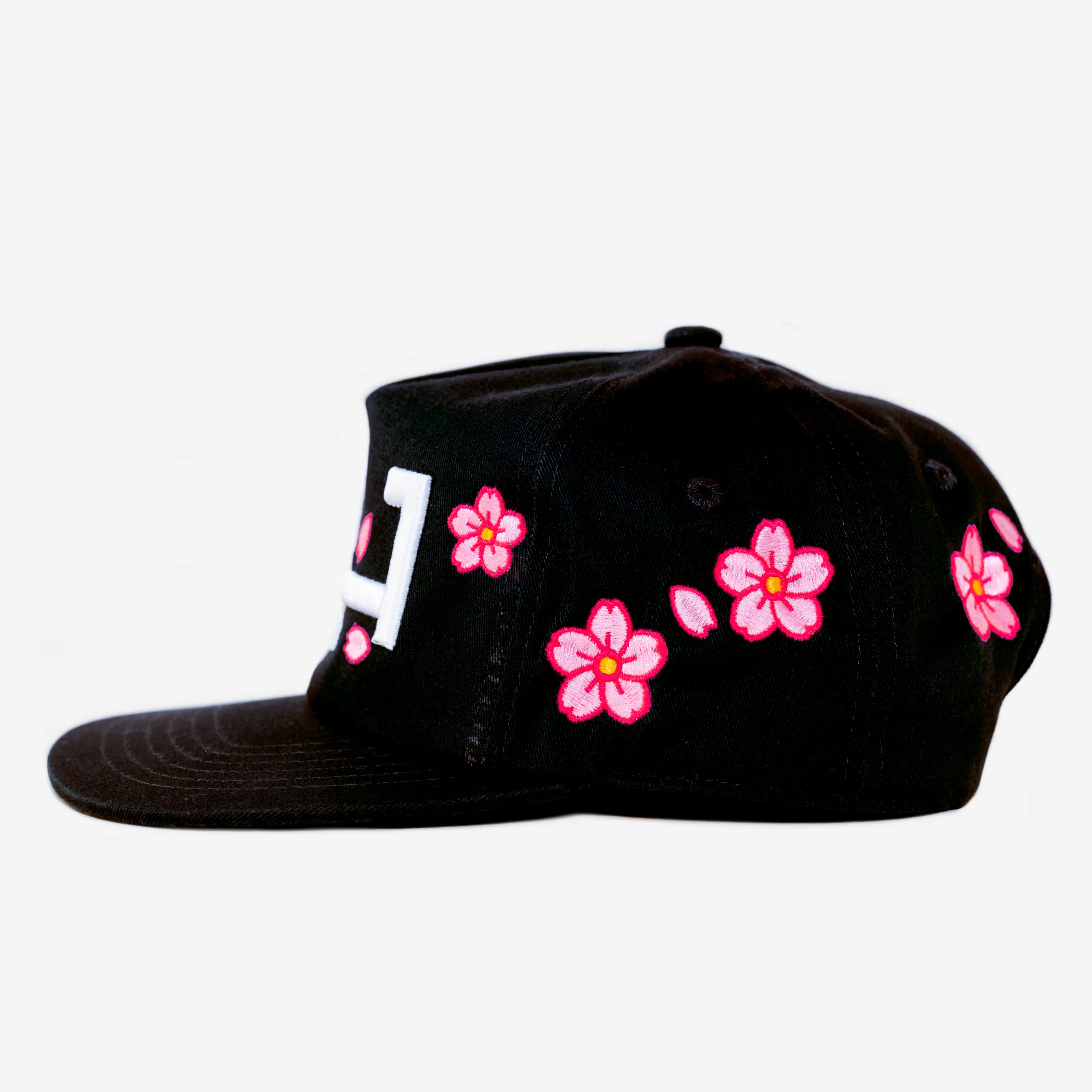 LoS ANGELES CHERRY BLoSSoM HAT (BLACK) sold by oMA Studios product image thumbnail 3