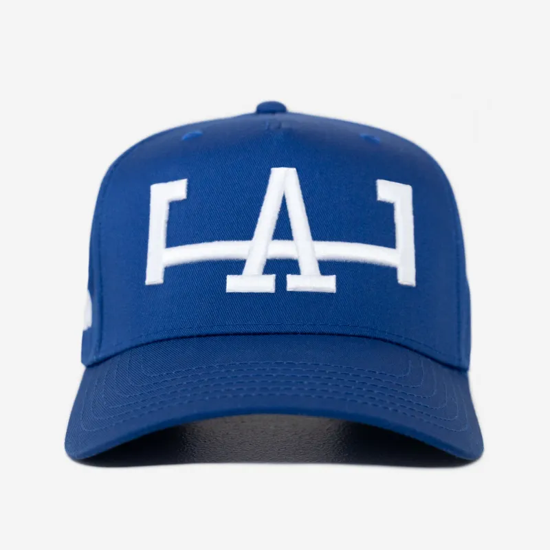 LA HAT CURVED BRIM (BLUE) made by oMA Studios