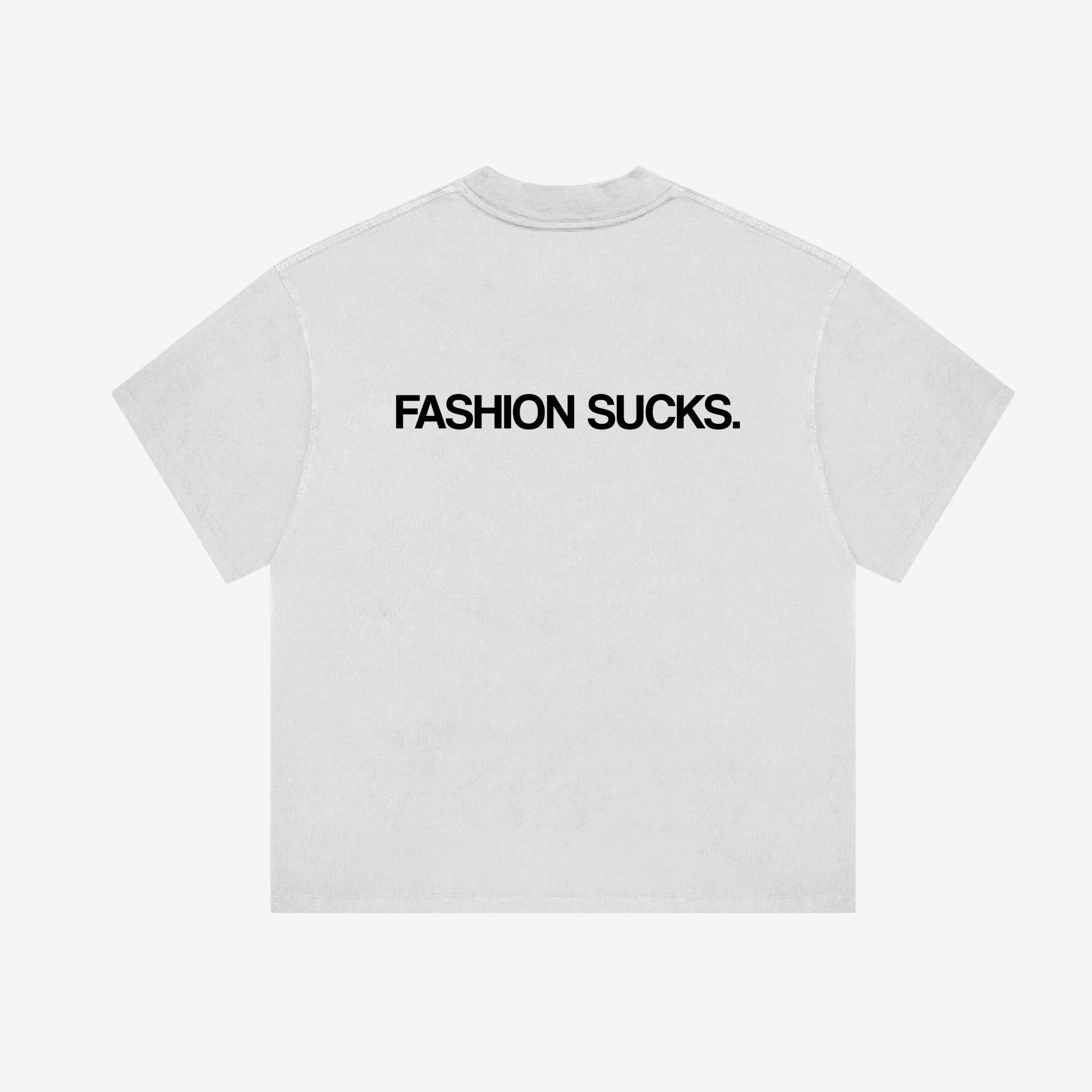 FASHION SUCKS TEE (WHITE) sold by oMA Studios