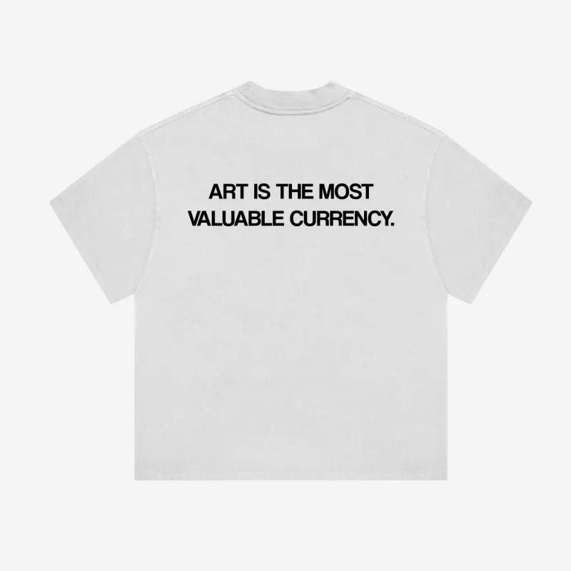VALUABLE ART TEE (WHITE) made by oMA Studios