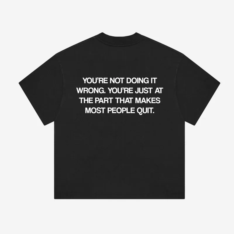 DON'T QUIT TEE (BLACK) made by oMA Studios