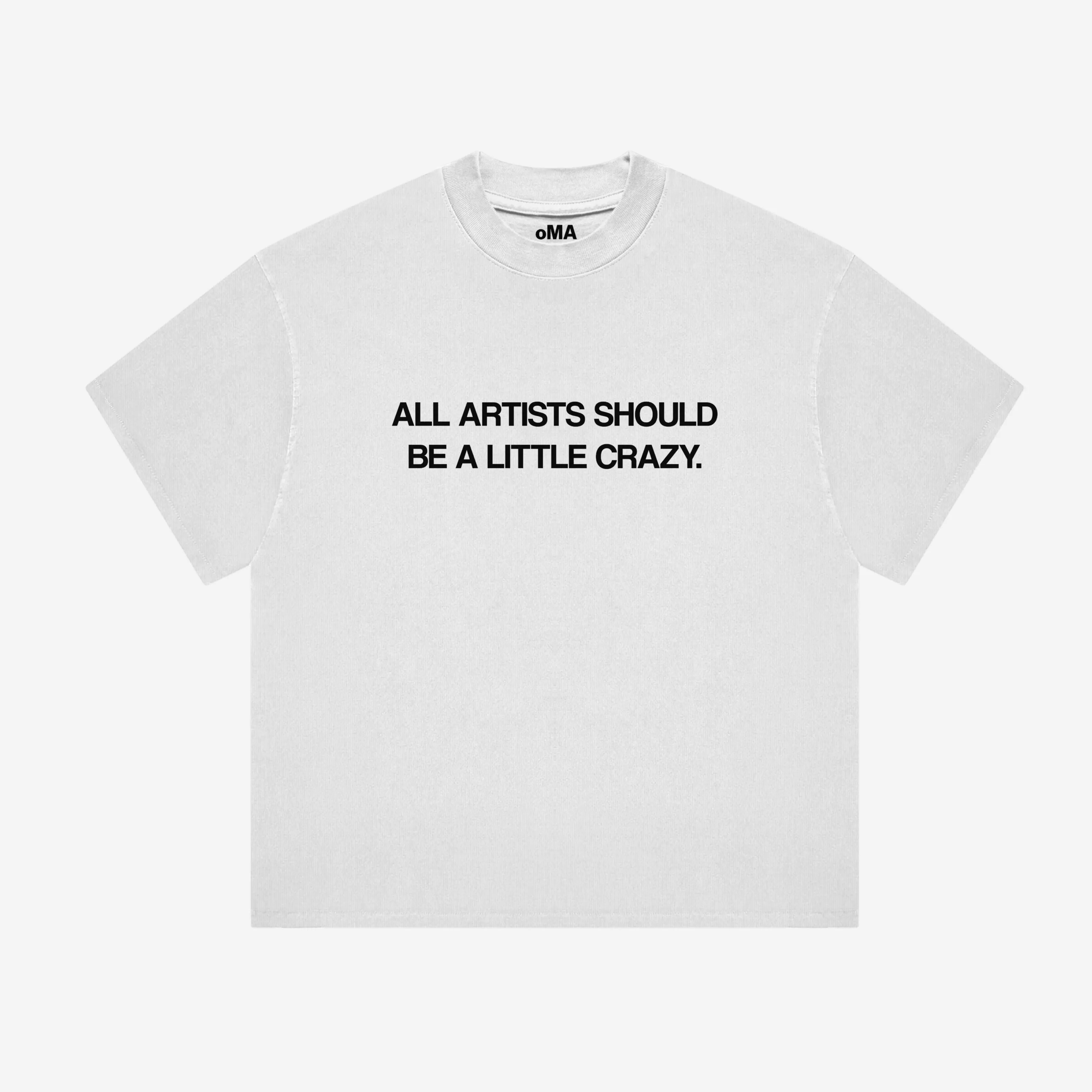 CRAZY ARTIST TEE (WHITE) sold by oMA Studios